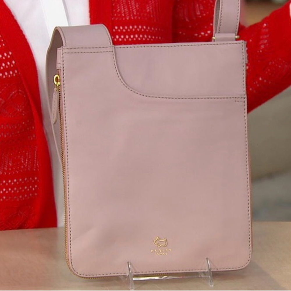 Radley London Medium Pockets Leather Messenger Crossbody Bag in Mink